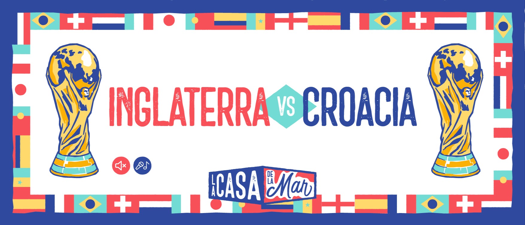 MUNDIAL A LA MAR: INGLATERRA - CROACIA