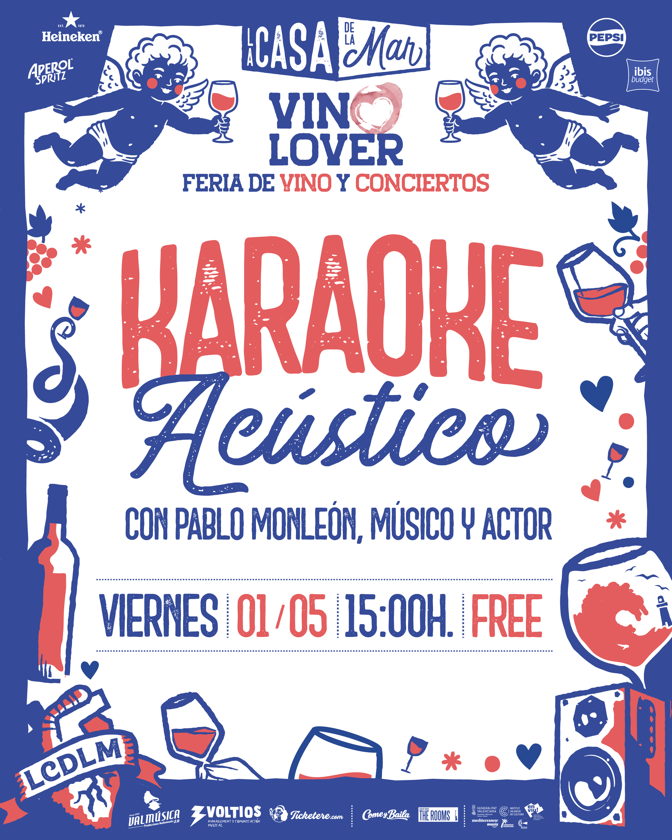 Cartel de KARAOKE ACÚSTICO CON PABLO MONLEÓN, MÚSICO Y ACTOR