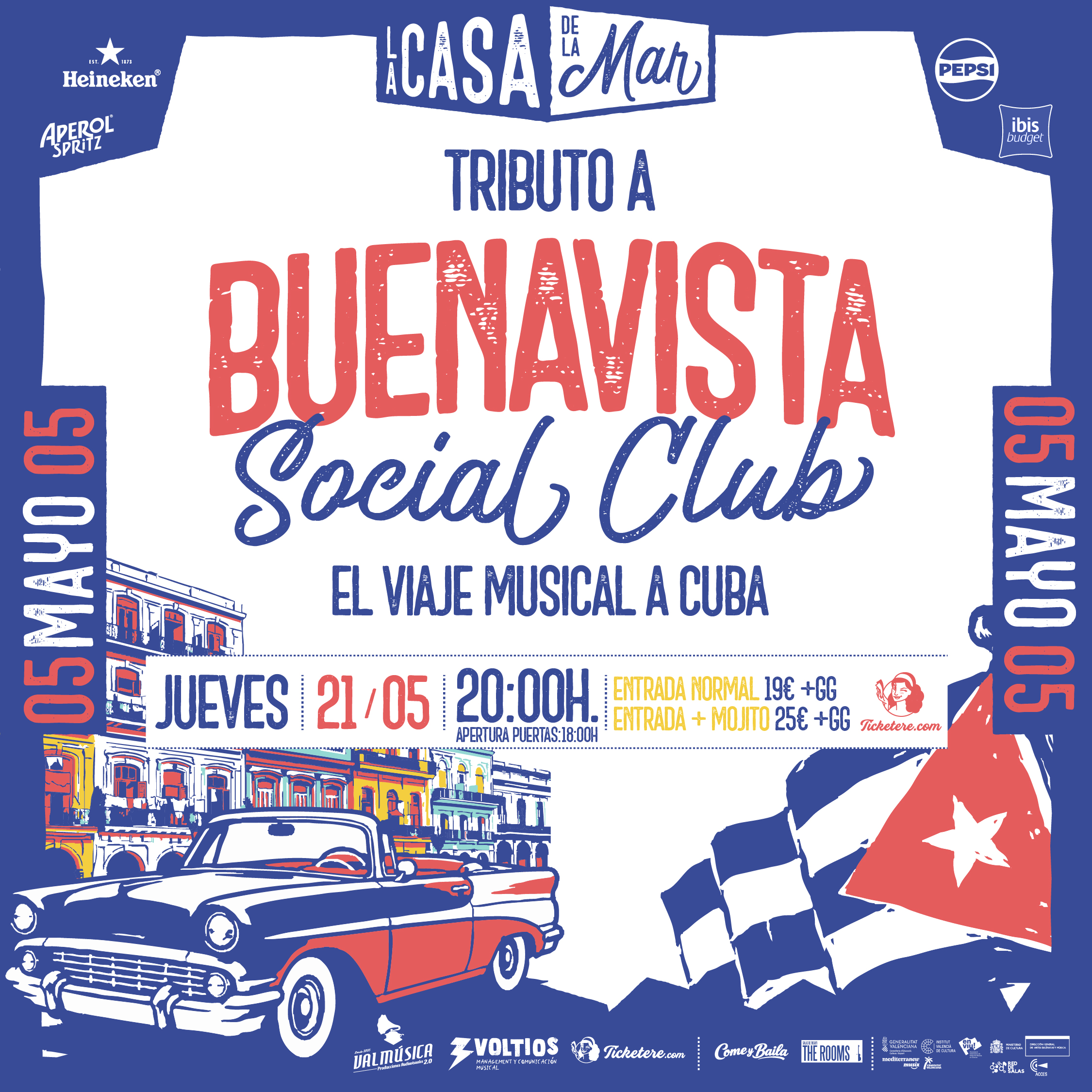Cartel de TRIBUTO A BUENAVISTA SOCIAL CLUB: EL VIAJE MUSICAL A CUBA