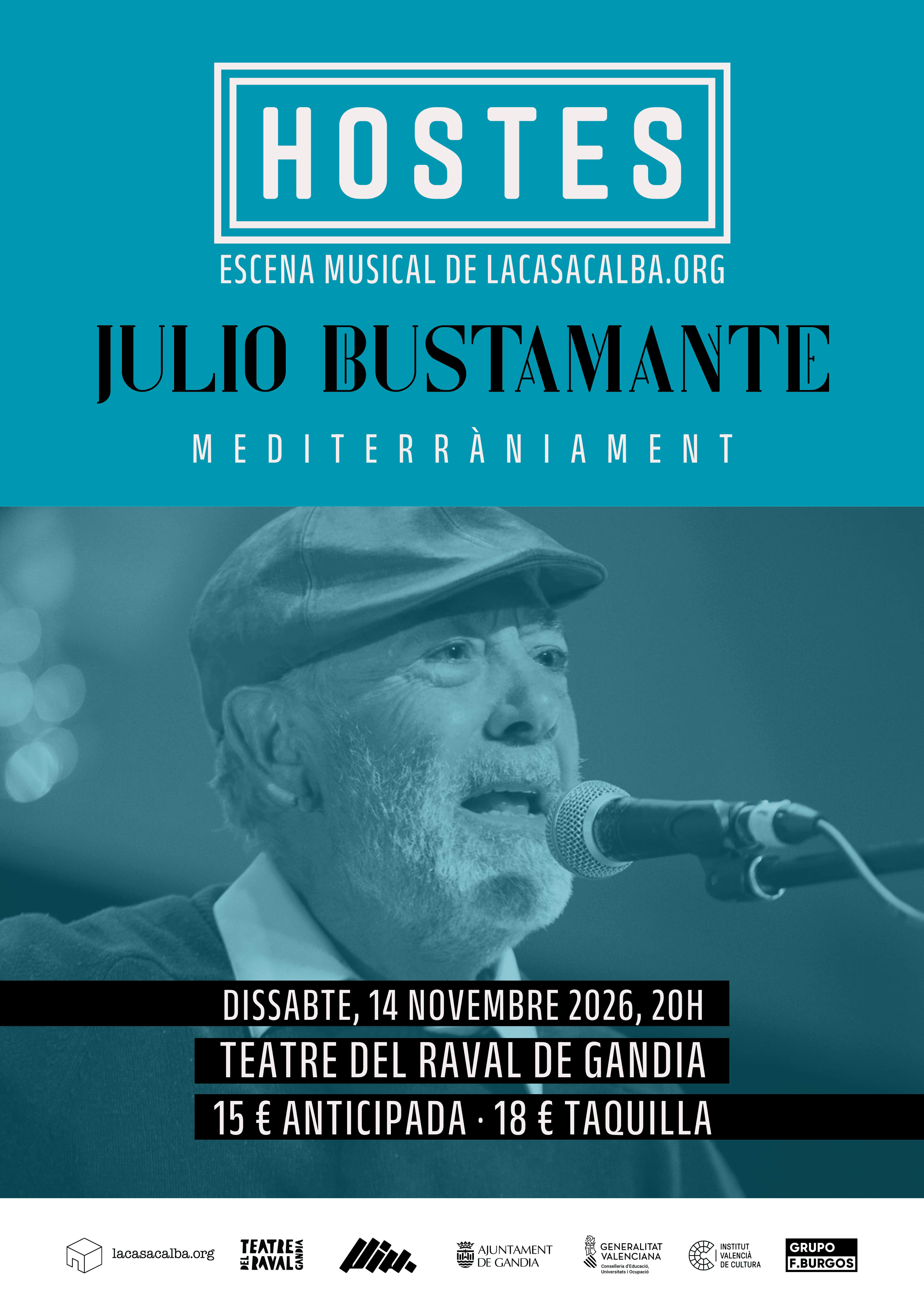 Cartell de CIRCUIT VIU: JULIO BUSTAMANTE
