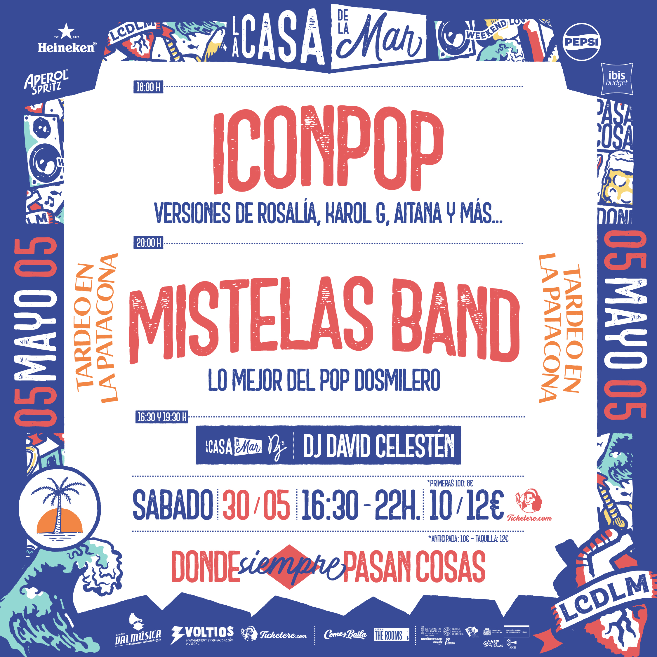 Cartel de MISTELAS BAND: LO MEJOR DEL POP DOSMILERO + ICON POP