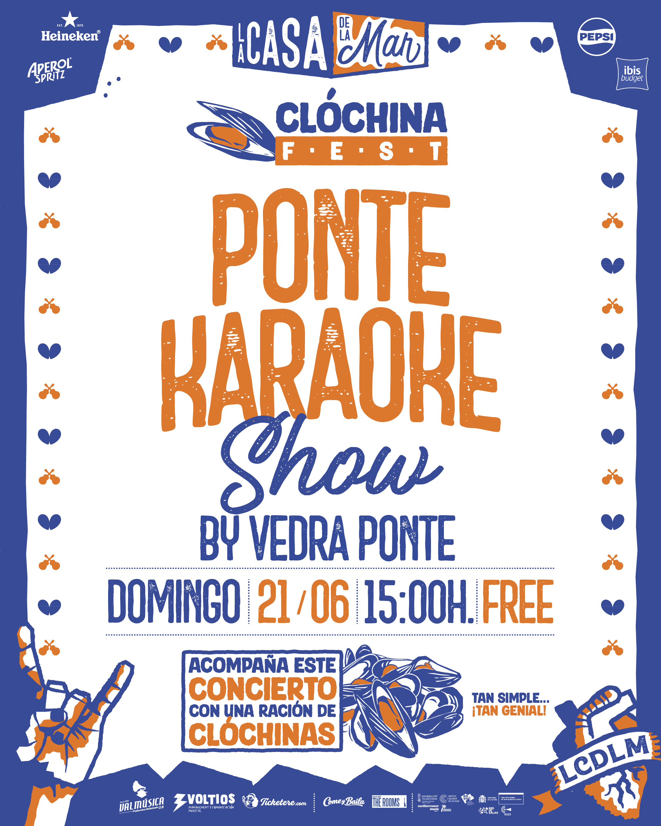 Cartel de  PONTE KARAOKE SHOW by VEDRA PONTE